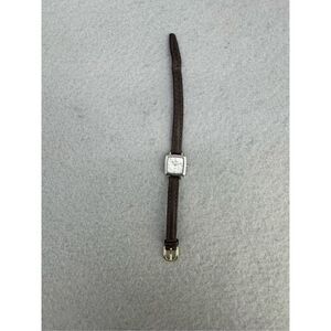 Skagen Denmark Womens Brown Silver Slim Water Resistant Bracelet Watch